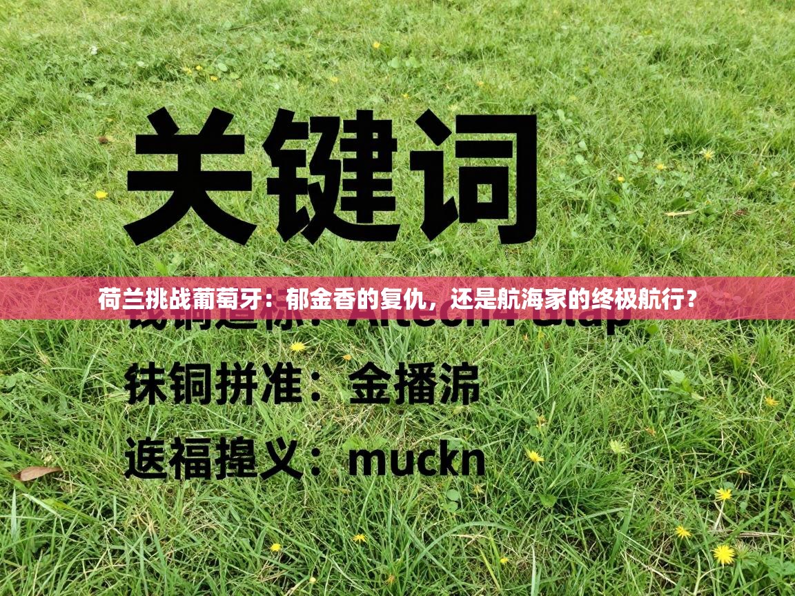 荷兰挑战葡萄牙：郁金香的复仇，还是航海家的终极航行？  第1张